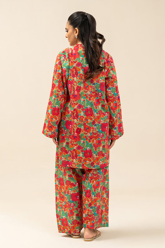 2 PIECE PRINTED LAWN SUIT (PRET)