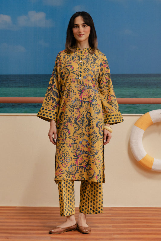 2 PIECE PRINTED LAWN SUIT (PRET)