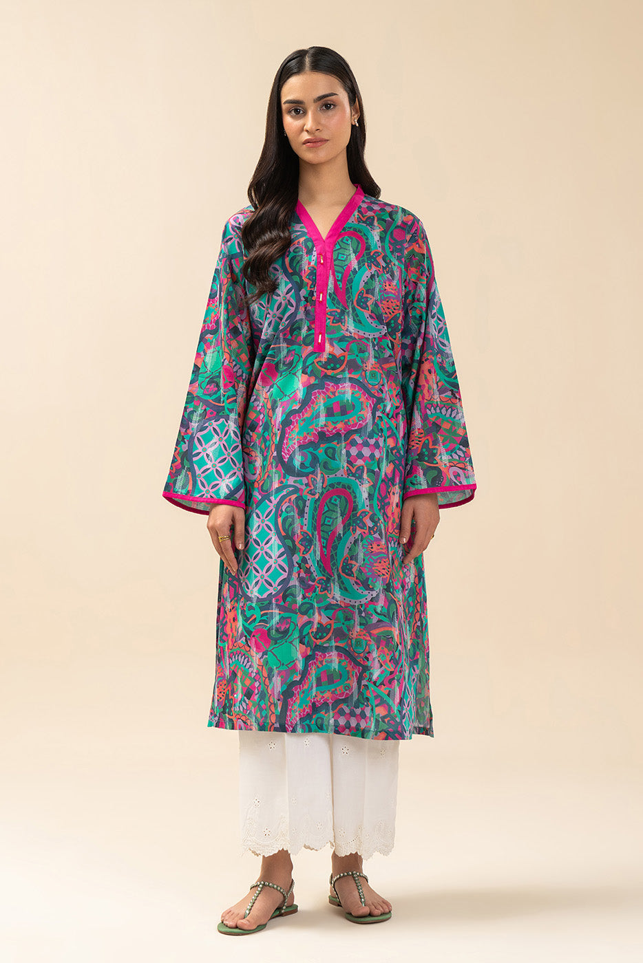 PRINTED LAWN SHIRT (PRET)