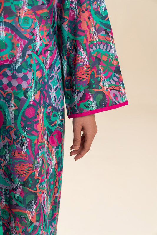 PRINTED LAWN SHIRT (PRET)