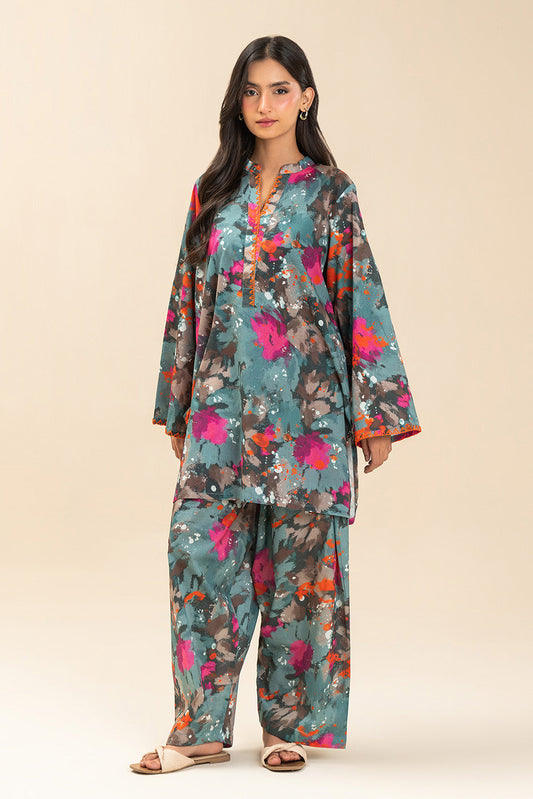 2 PIECE PRINTED LAWN SUIT (PRET)
