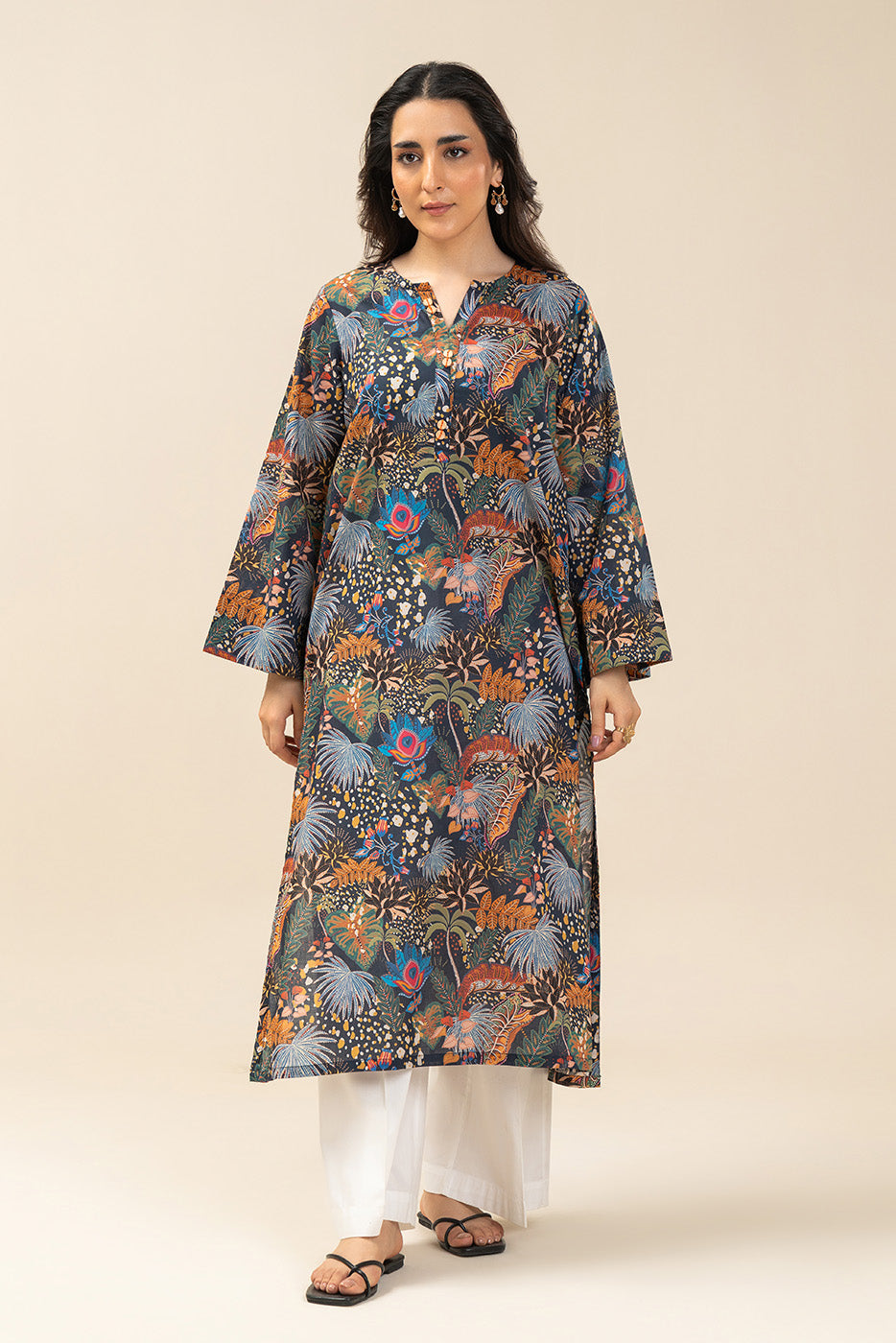 PRINTED LAWN SHIRT (PRET)