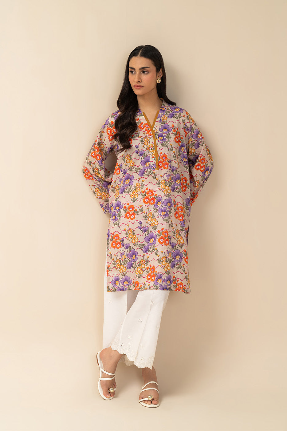 PRINTED LAWN SHIRT (PRET)