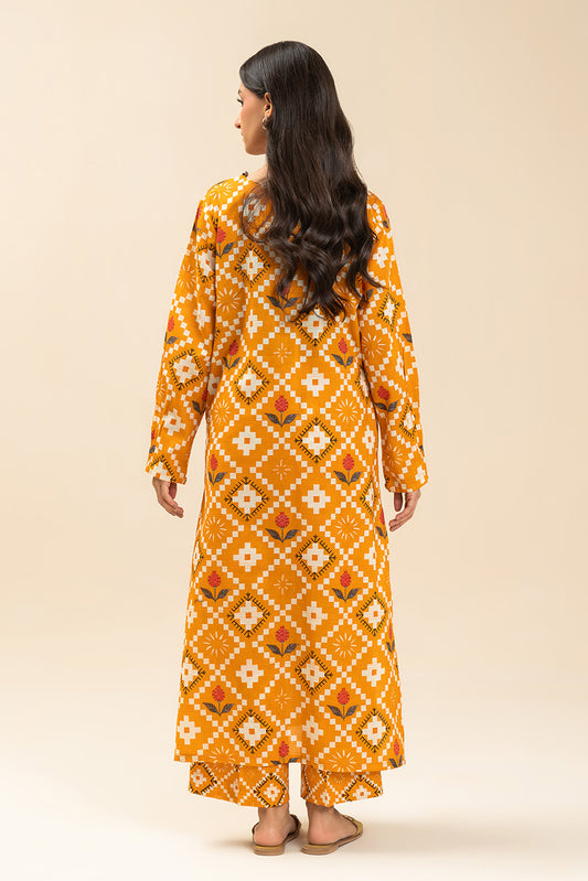 PRINTED LUREX LAWN SHIRT (PRET)