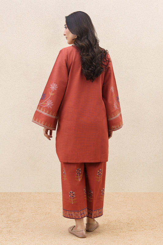 2 PIECE EMBROIDERED JACQUARD SUIT (FLOW)