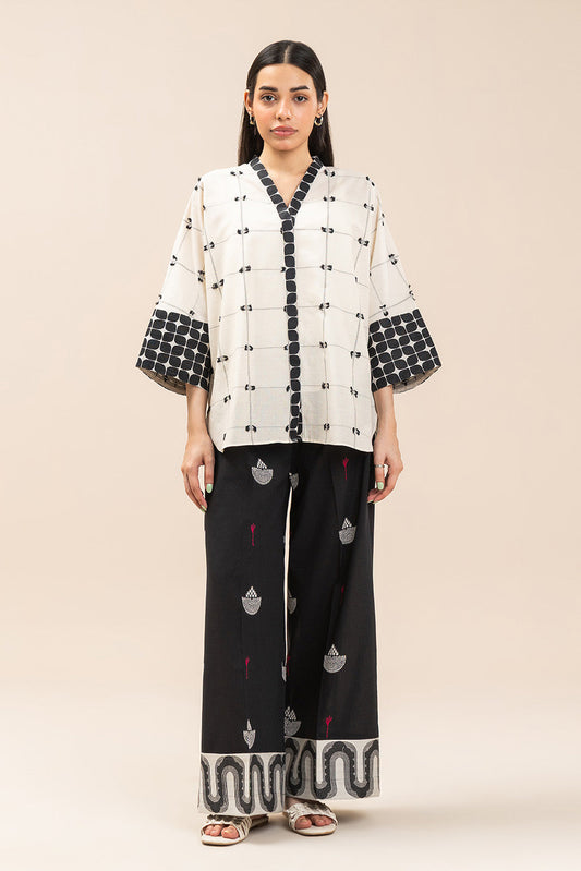 V-NECK BATWING TOP