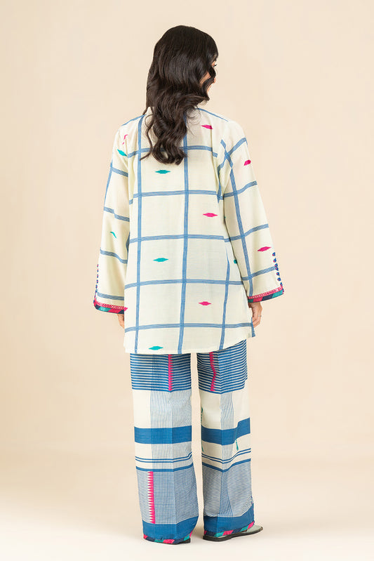 2 PIECE EMBROIDERED JACQUARD SUIT (FLOW)