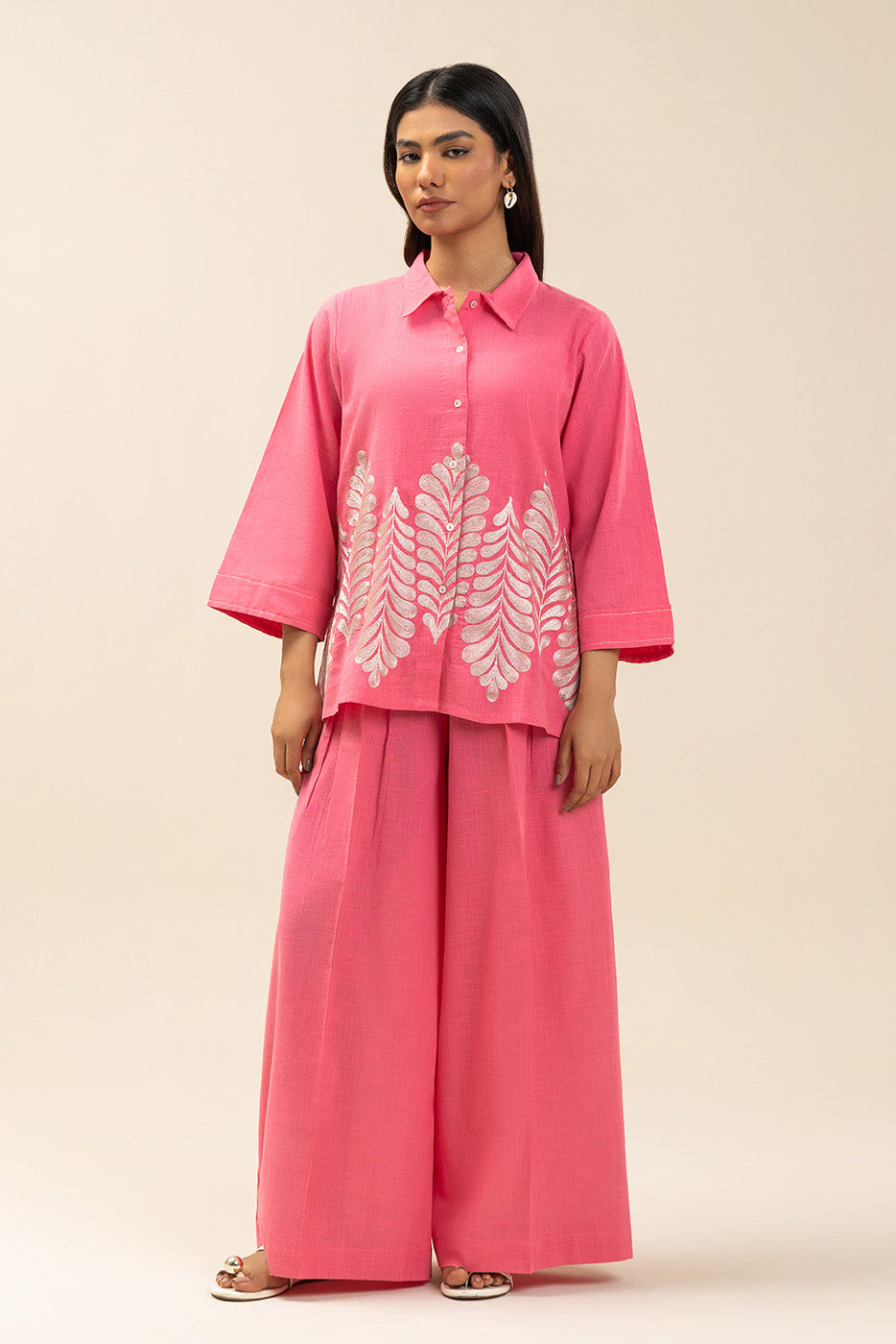 2 PIECE EMBROIDERED LINEN SUIT (FUSION)