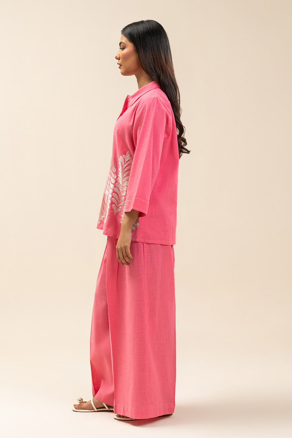 2 PIECE EMBROIDERED LINEN SUIT (FUSION)