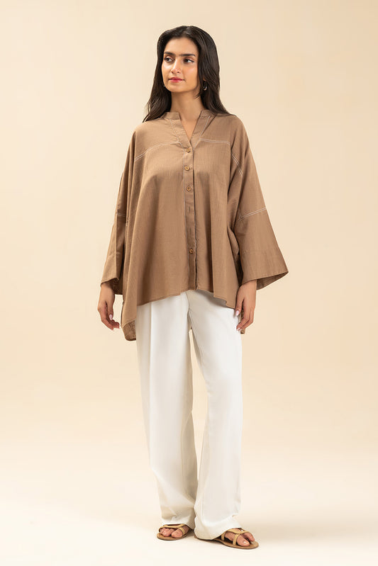 SOLID COTTON LINEN TOP (FLOW)