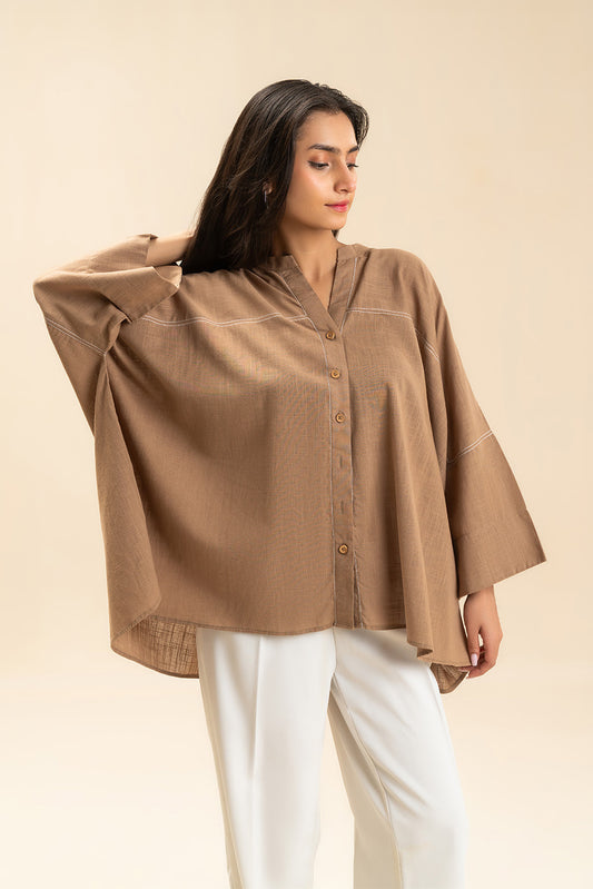 SOLID COTTON LINEN TOP (FLOW)