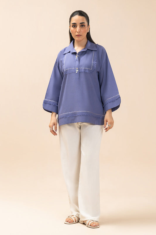 SOLID TWO WAY SLUB TOP(FLOW)