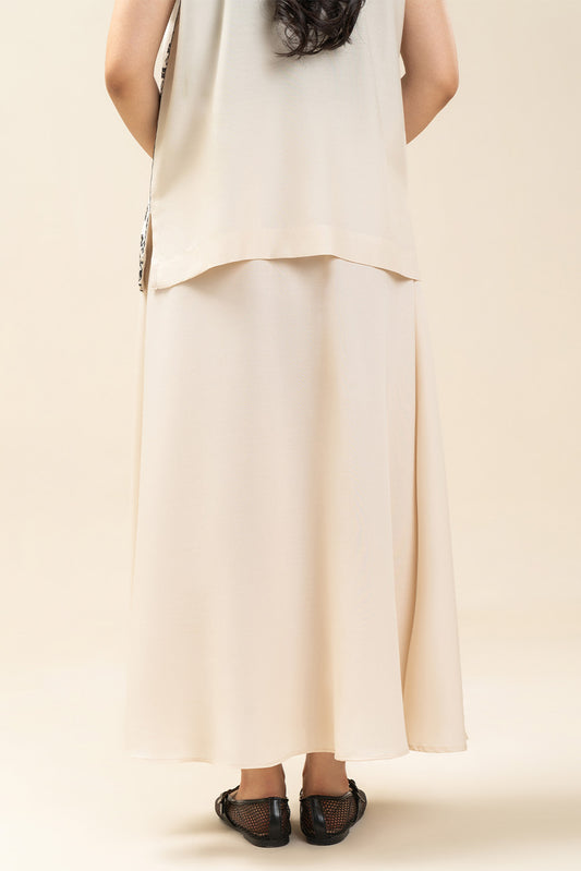 SOLID YARN DYED SKIRT (FLOW)