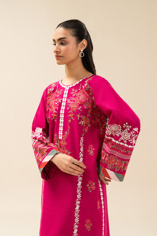 2 PIECE EMBROIDERED TWO WAY SLUB SUIT (HIGH CASUAL)