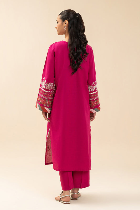 2 PIECE EMBROIDERED TWO WAY SLUB SUIT (HIGH CASUAL)