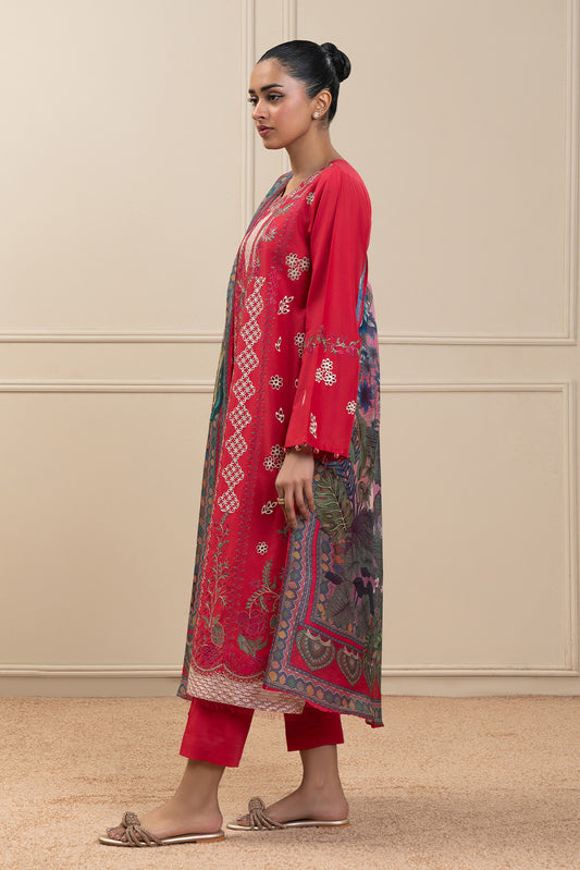 3 PIECE EMBROIDERED LAWN SUIT (HIGH CASUAL)