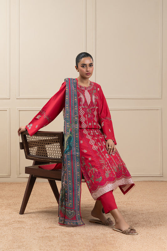 3 PIECE EMBROIDERED LAWN SUIT (HIGH CASUAL)