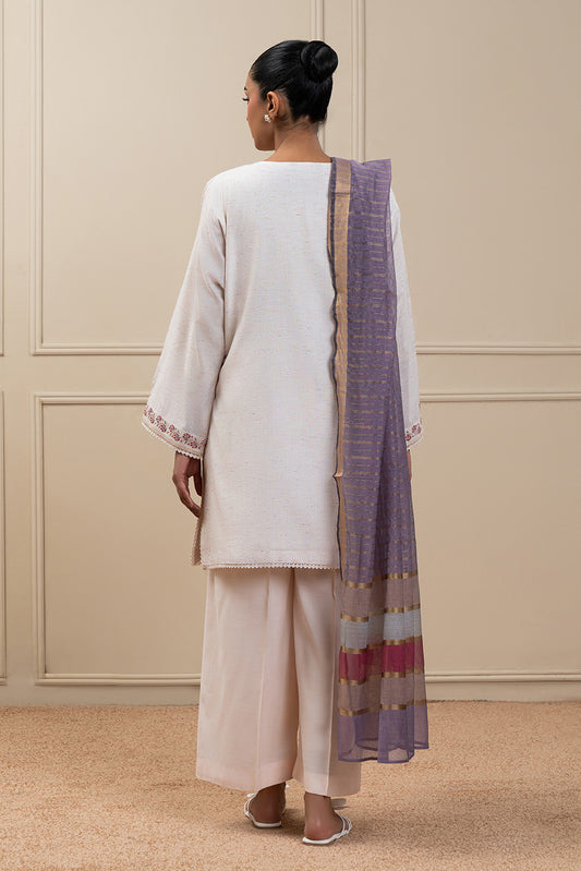 3 PIECE EMBROIDERED MULTI NEPS NET SUIT (HIGH CASUAL)