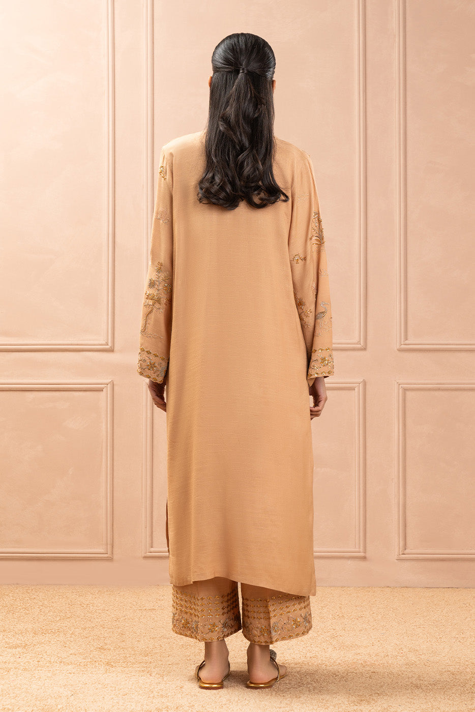 2 PIECE EMBROIDERED RAW SILK SUIT (LUXURY PRET)
