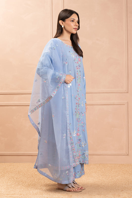 2 PIECE EMBROIDERED RAW SILK SUIT (LUXURY PRET)