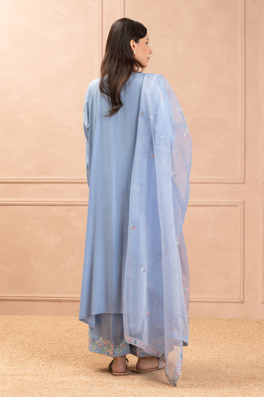 2 PIECE EMBROIDERED RAW SILK SUIT (LUXURY PRET)