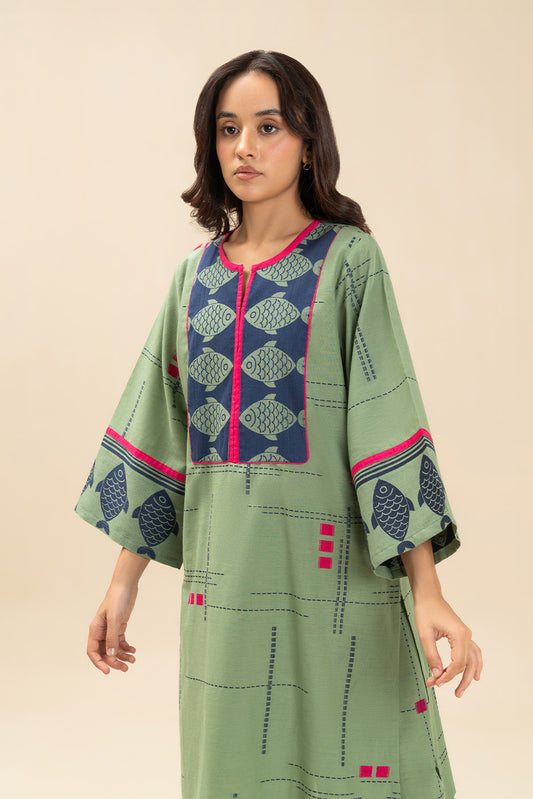 SOLID JACQUARD SHIRT (PRET)