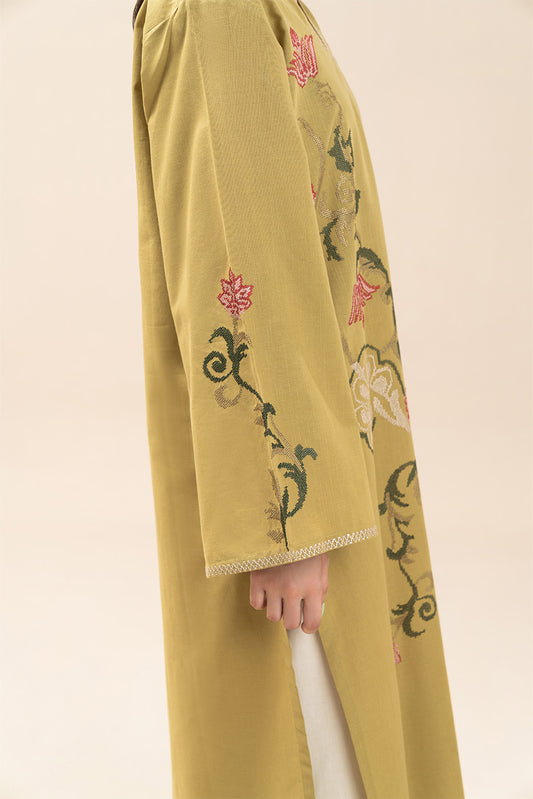 EMBROIDERED SLUB SHIRT (PRET)