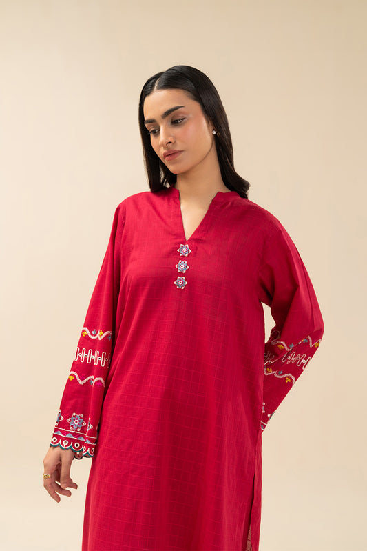 2 PIECE EMBROIDERED DORIA SUIT (PRET)