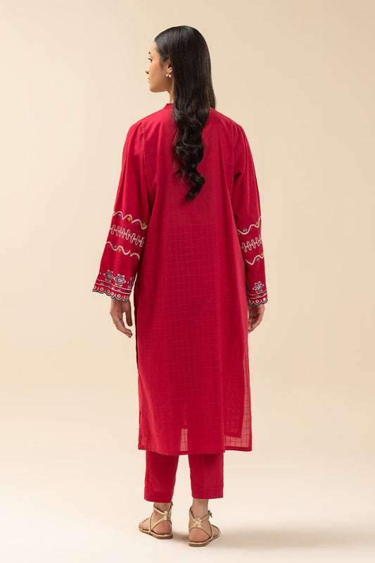 2 PIECE EMBROIDERED DORIA SUIT (PRET)