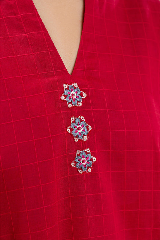 2 PIECE EMBROIDERED DORIA SUIT (PRET)