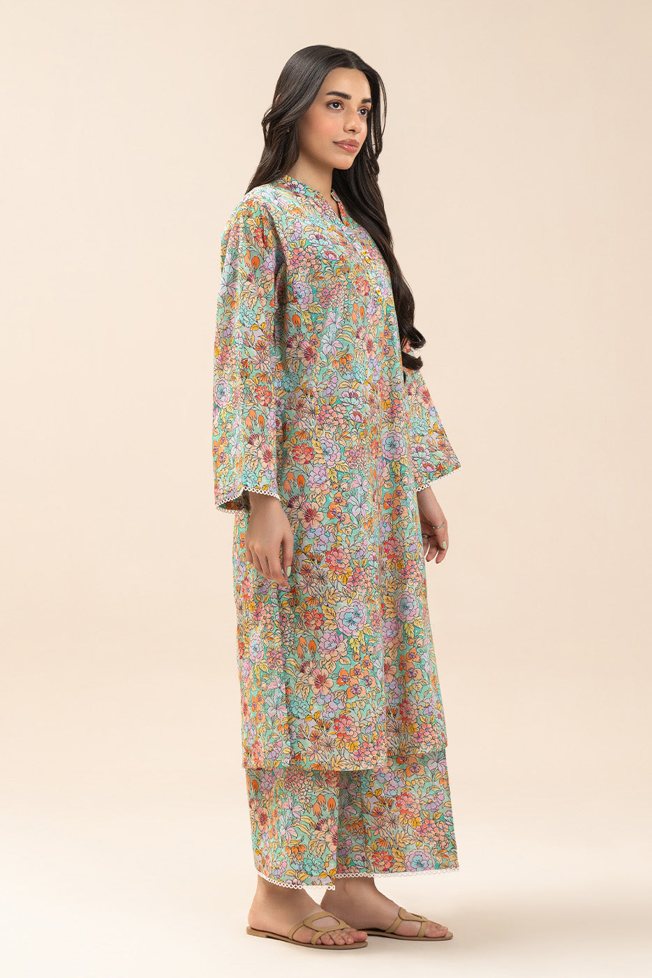 2 PIECE PRINTED DORIA LAWN SUIT (PRET)