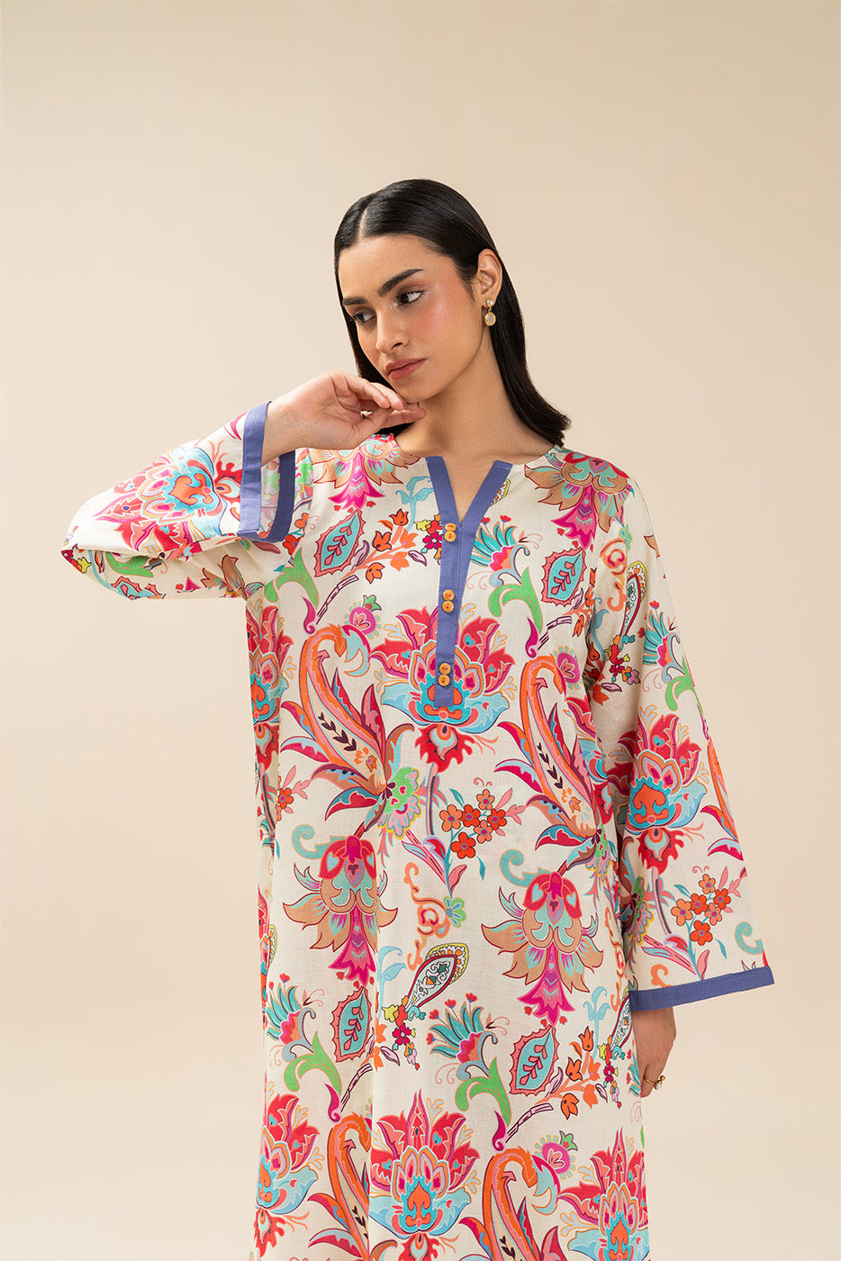 2 PIECE PRINTED LAWN SUIT (PRET)