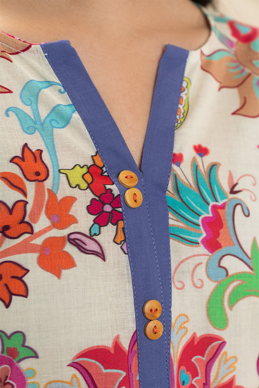 2 PIECE PRINTED LAWN SUIT (PRET)