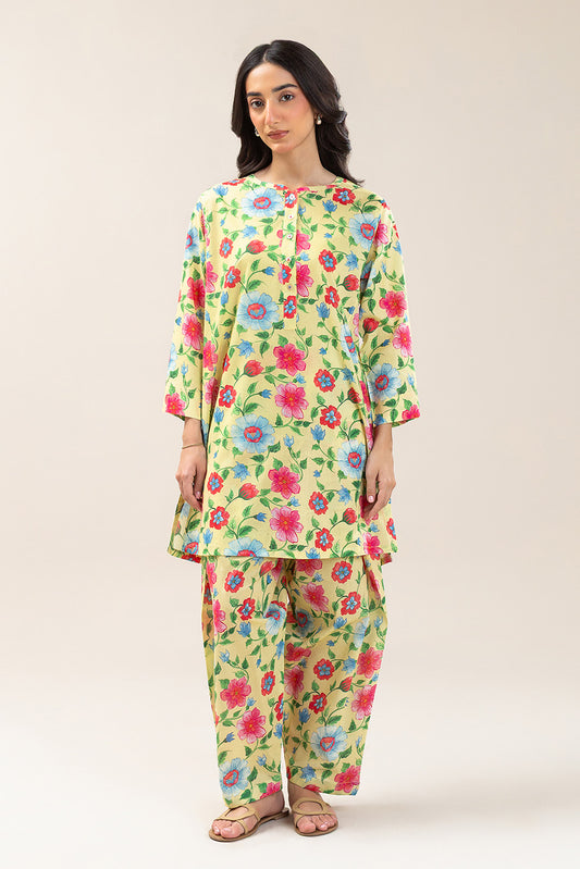 2 PIECE PRINTED LAWN SUIT (PRET)
