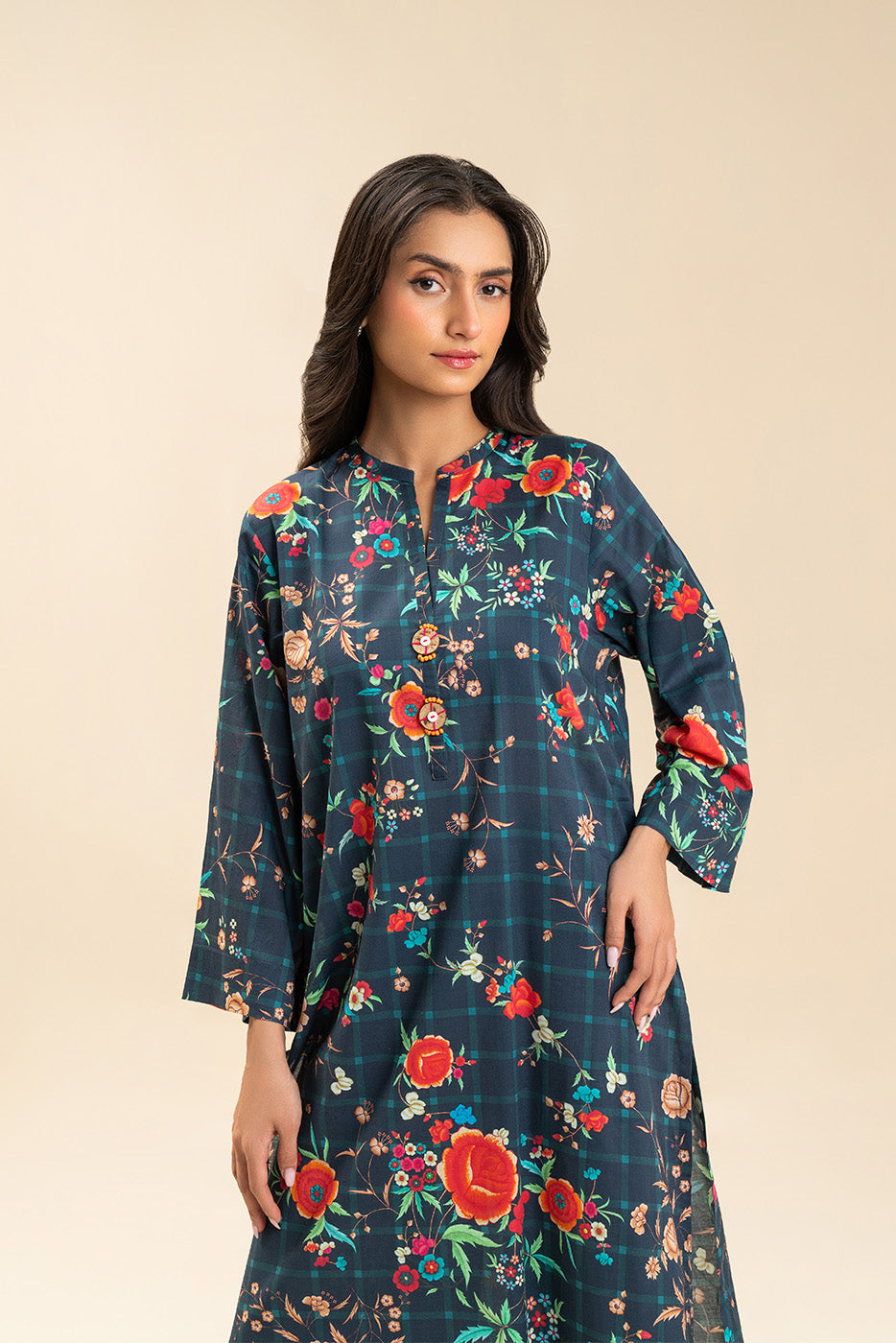 EMBROIDERED LAWN SHIRT (PRET)