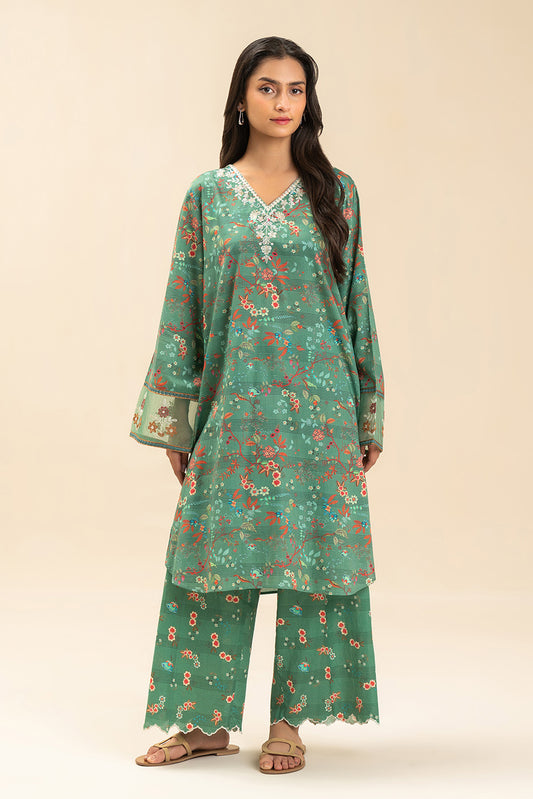 2 PIECE EMBROIDERED LAWN SUIT (PRET)