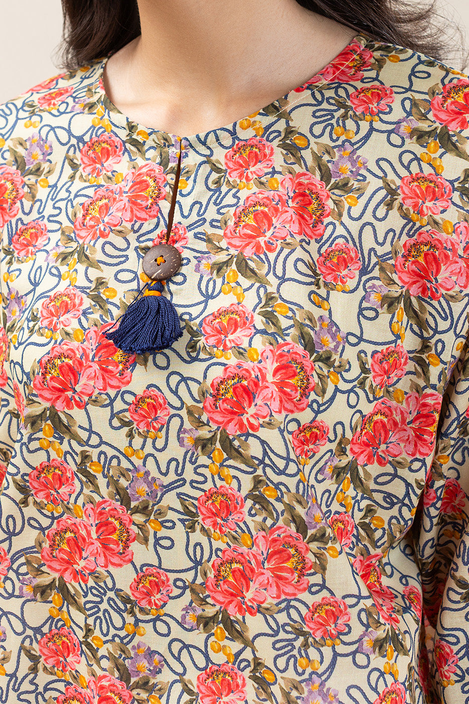 PRINTED LAWN SHIRT (PRET)