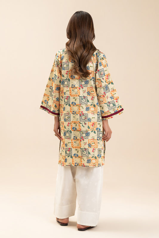 PRINTED TWO WAY SLUB SHIRT (PRET)