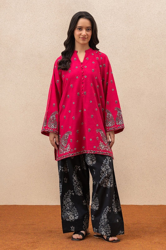 2 PIECE EMBROIDERED SLUB SUIT (FUSION)