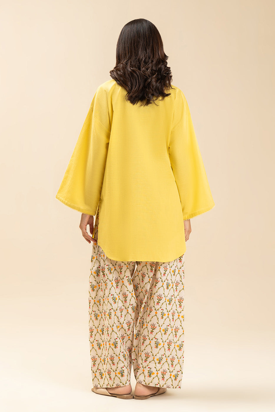 2 PIECE EMBROIDERED SLUB SUIT (FLOW)
