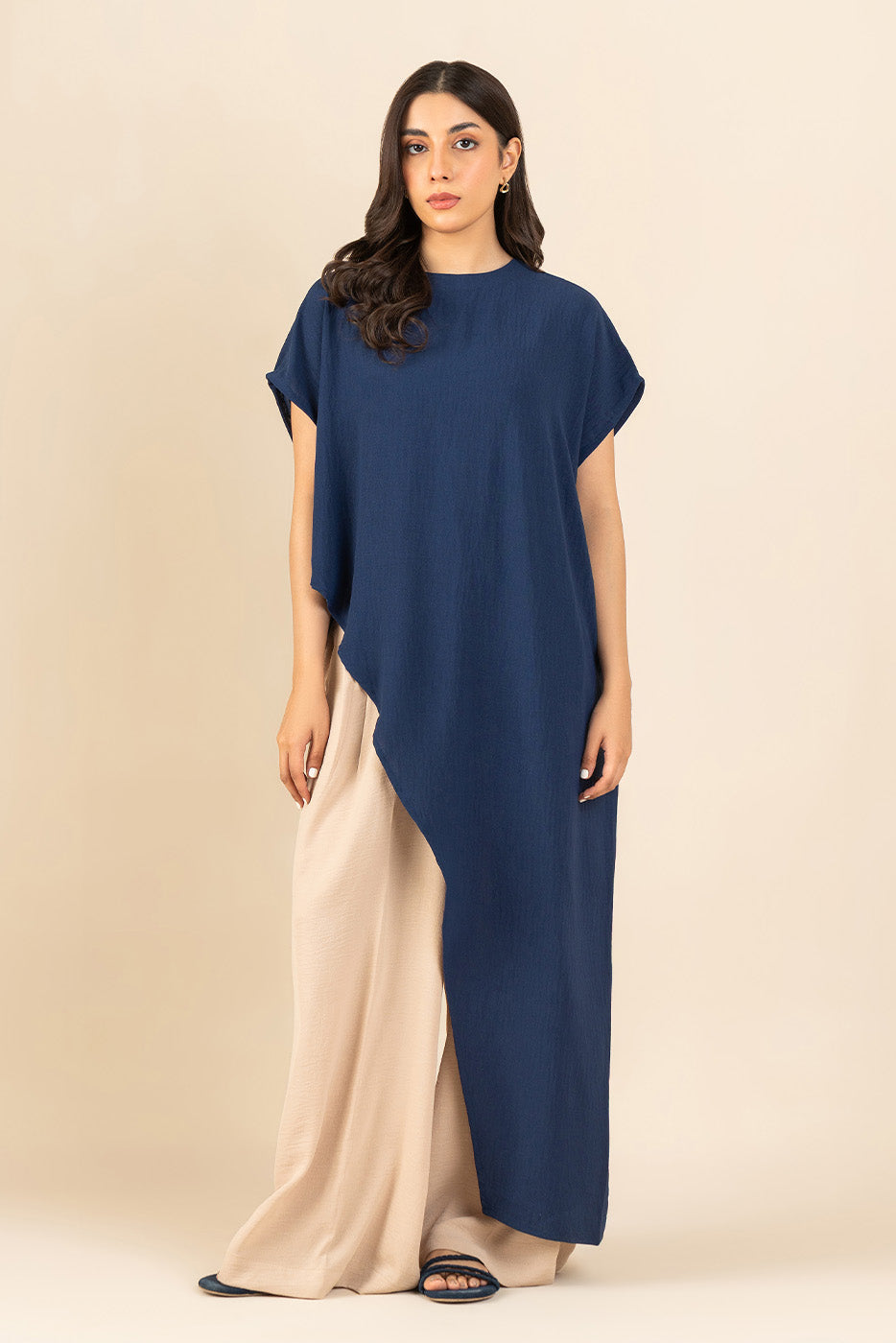 SOLID POLY CREPE SHIRT (FUSION)