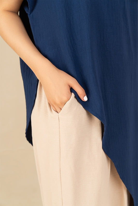 SOLID POLY CREPE SHIRT (FUSION)