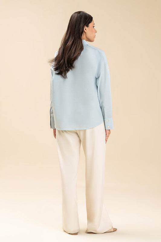 EMBROIDERED COTTON LINEN TOP (FLOW)