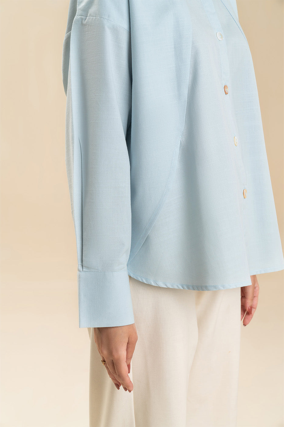 EMBROIDERED COTTON LINEN TOP (FLOW)