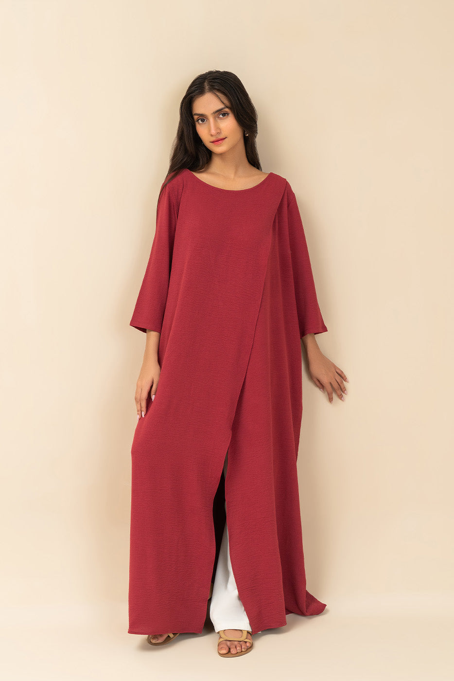POLY CREPE DRESS (FLOW)