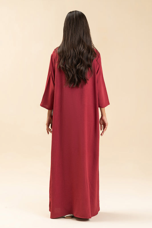 PRINTED POLY CREPE DRESS (FLOW)