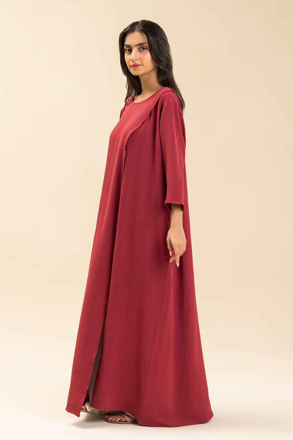 POLY CREPE DRESS (FLOW)