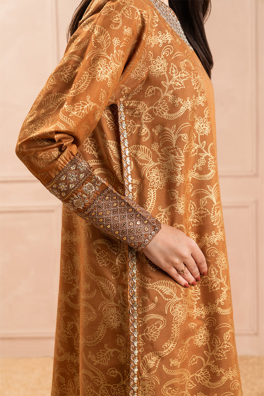 2 PIECE EMBROIDERED RAW SILK SUIT (LUXURY PRET)