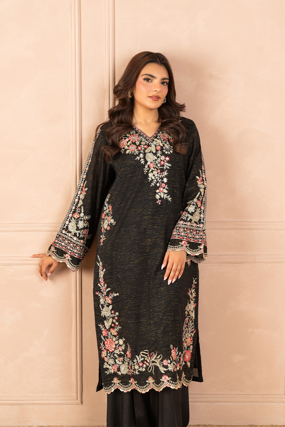 2 PIECE EMBROIDERED ZARI JACQUARD SUIT (LUXURY PRET)