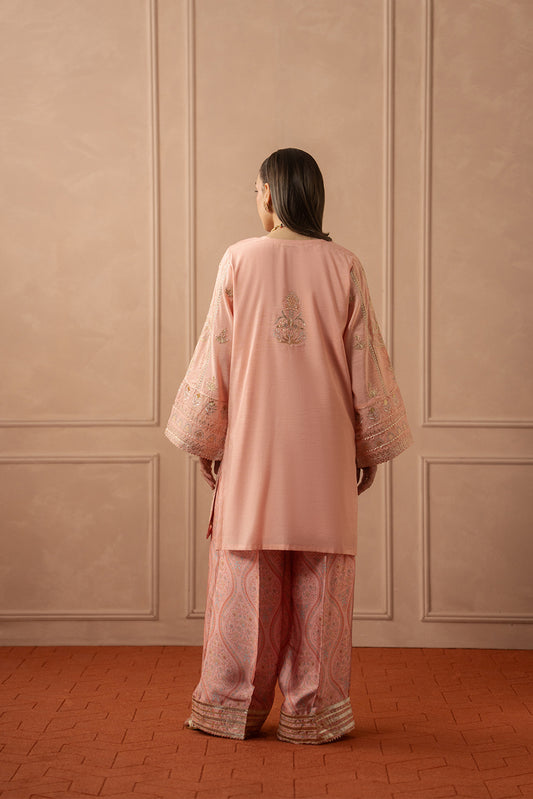 2 PIECE EMBROIDERED ZARI JACQUARD SUIT (LUXURY PRET)